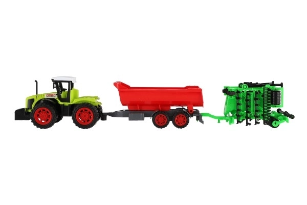 Traktor s prikolicom i vratima