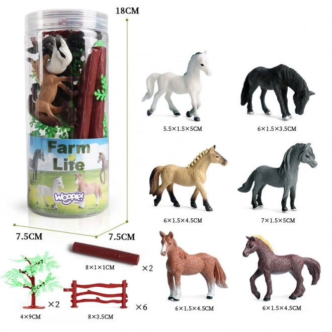 Set figurica WOOPIE Konji 16 kom