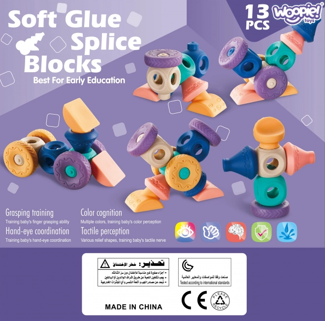 Woopie dječje senzorne kocke konstrukcijska slagalica 13 dijelova