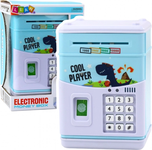 Elektronički sef za djecu plavi s dinosaurom