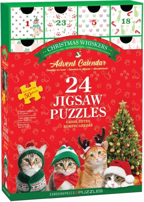 Adventni kalendar puzzle Božićne brade