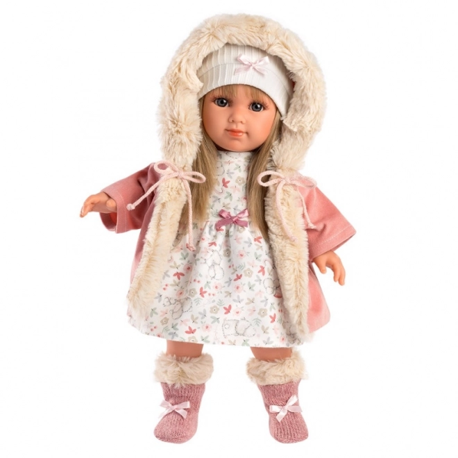Llorens 53541 ELENA - realistična lutka s mekim tkaninskim tijelom - 35 cm