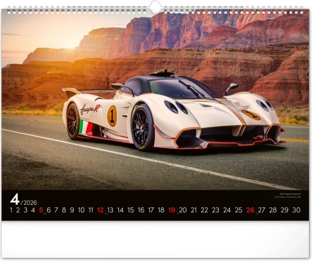 Zidni kalendar Brzi Automobili 2026