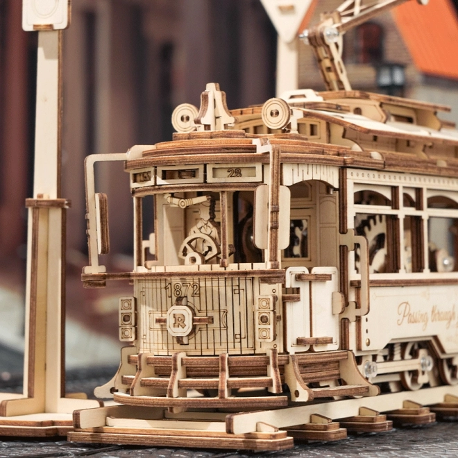 RoboTime 3D drveni mehanički puzzle Tramvaj