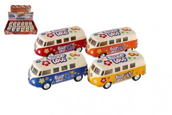 Autobus Kinsmart VW Klasični kov/plast 13 cm na povlačenje