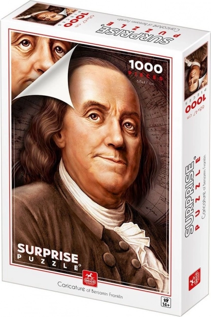 Deico puzzle Karikatura Benjamina Franklina 1000 dijelova