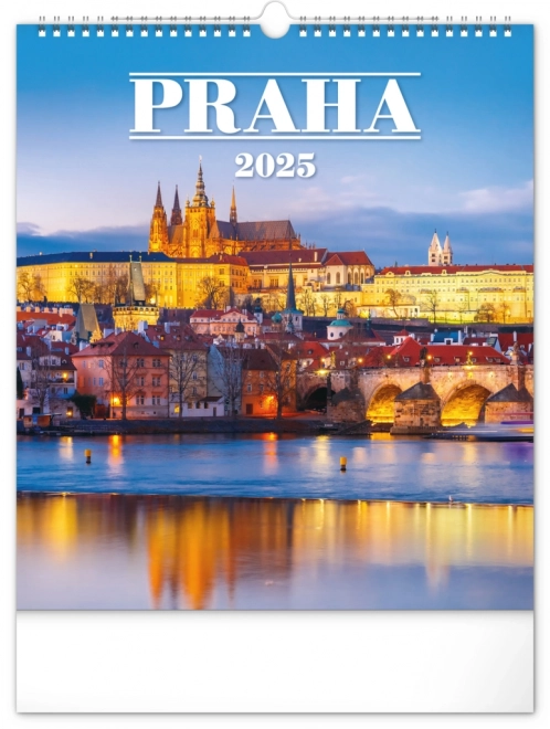 Zidni kalendar Prag 2025, 30 × 34 cm