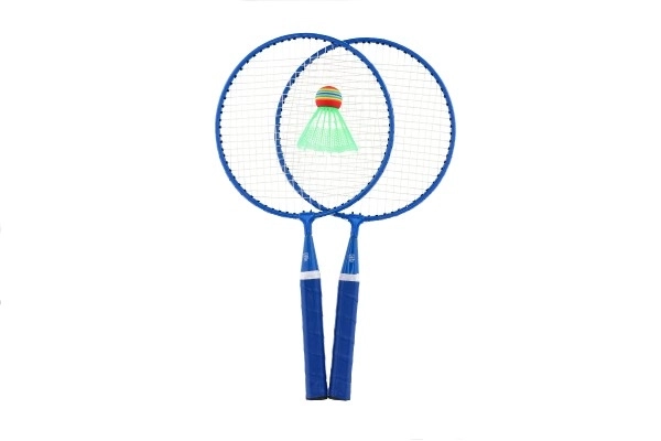 Badminton set dječji metal/plastika 2 rekete + 3 loptice 2 boje u mrežici 23x45x6cm