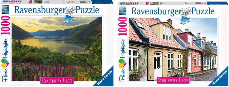 Set od dva puzzle 2 × 1000 dijelova RAVENSBURGER