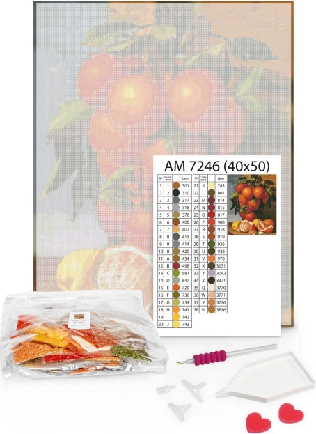 Dijamantna mozaika Valovi 40×50 – platno, kamenčići, 3u1 aplikator i ljepila