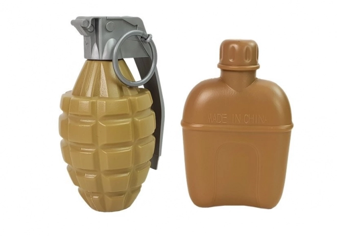 Vojni set Oružje s maskom Kaciga Granata Zvuk