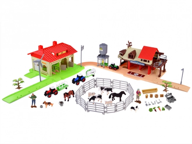 Mega velika farma s traktorima i životinjama