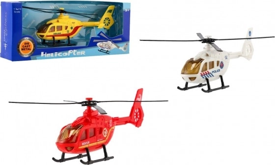 Vatrogasni, policijski i spasilački helikopter – metalni i plastični model 18 cm
