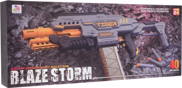 Poluautomatski pištolj BLAZE STORM na pjenaste metke – sivi
