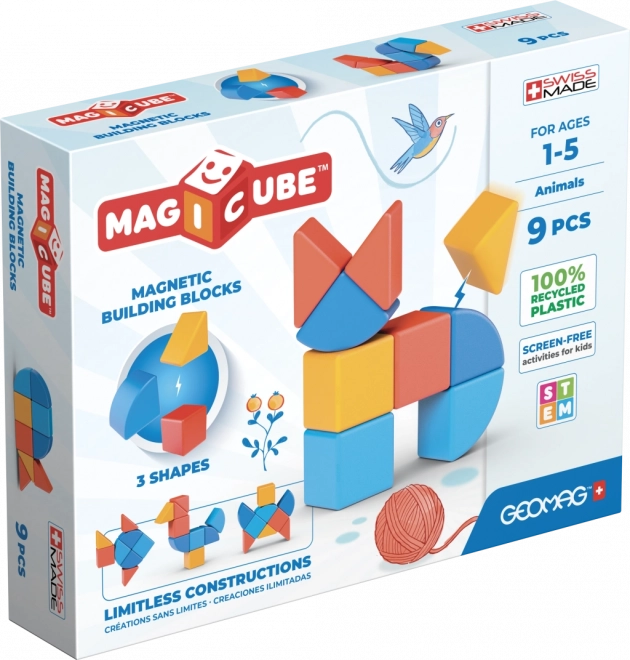 Geomag Magicube Shapes – magnetska građevna igra 9 dijelova