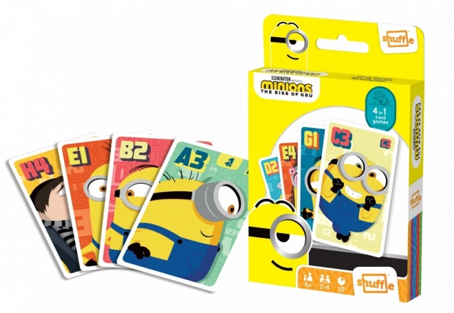 Kartaška igra Shuffle Fun 4 u 1 Minions: Uvod Gru