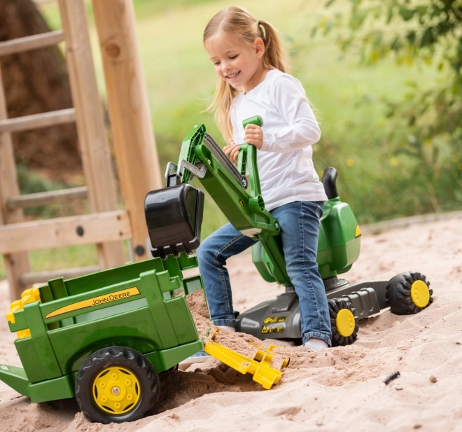 Dječji bager na kotačima John Deere