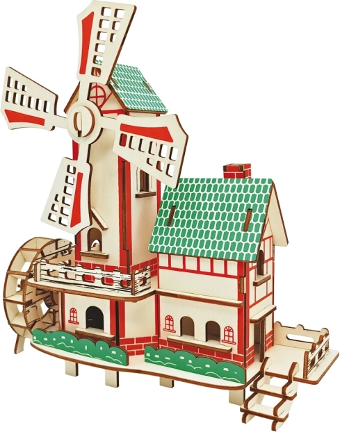 Drvene 3D puzzle – vjetrenjača