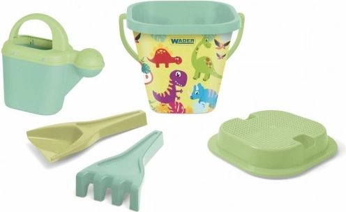 RePlay set za pijesak dinosauri – plastična kanta s dodacima u mrežici