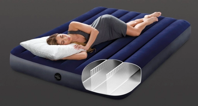 Nafukovací madrac INTEX Double Velour 191x137 cm