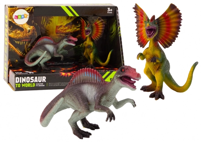 Figurice dinosaurusa Spinosaurus Dilophosaurus Set 2el