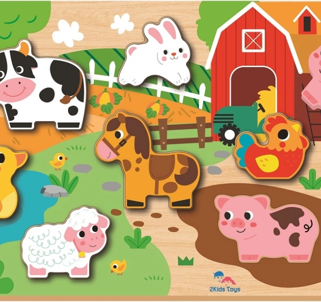 Umetanje slagalice Farma za djecu od 2Kids Toys