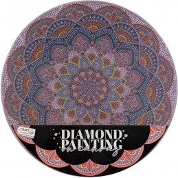 Dijamantno slikanje Mandala Cvijet ljubičasta promjer 30 cm