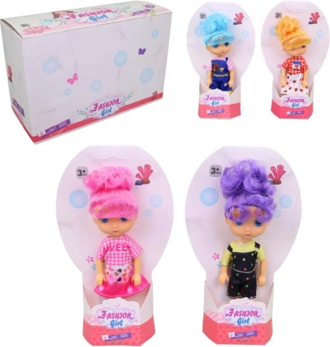 Lutka za djevojčice 16 cm, 4 boje, 12 komada