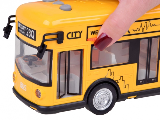 Žuti party autobus otvaranje vrata zvukovi svjetla glazba ZA5222