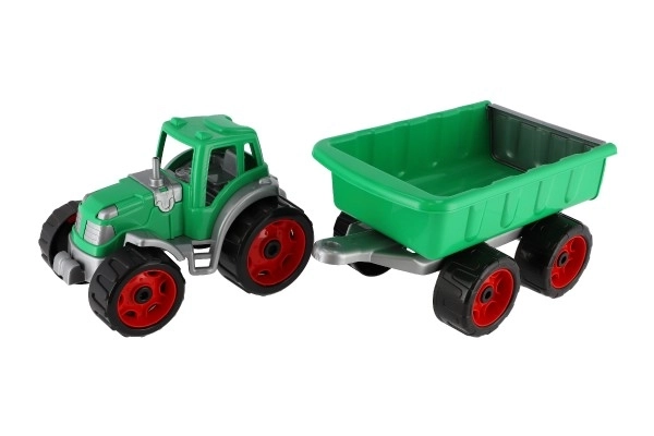 Traktor s prikolicom plastika 53cm na slobodno kretanje u mreži