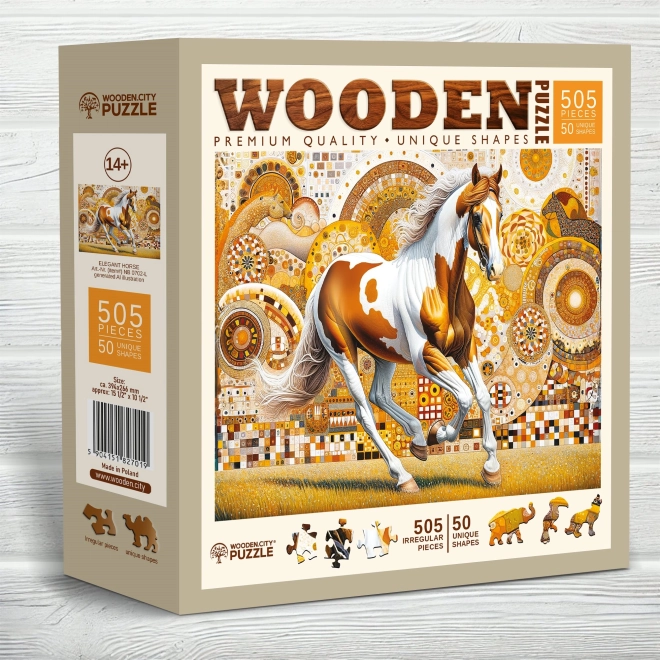 Drvene puzzle Elegantni konj 505 dijelova