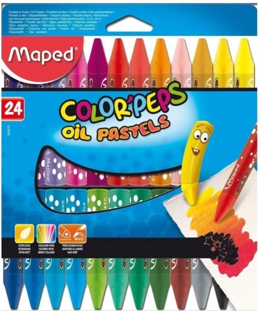 Trokutaste uljne pastele MAPED Color'Peps 24 kom