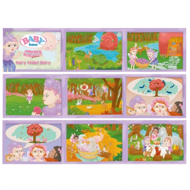 Baby Born Storybook Ljubičasta vila - 18 cm