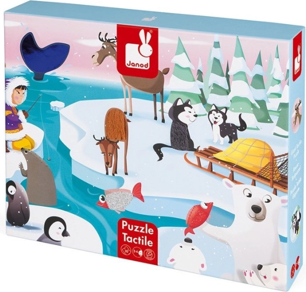 JANOD taktilne puzzle život na ledu, 20 dijelova