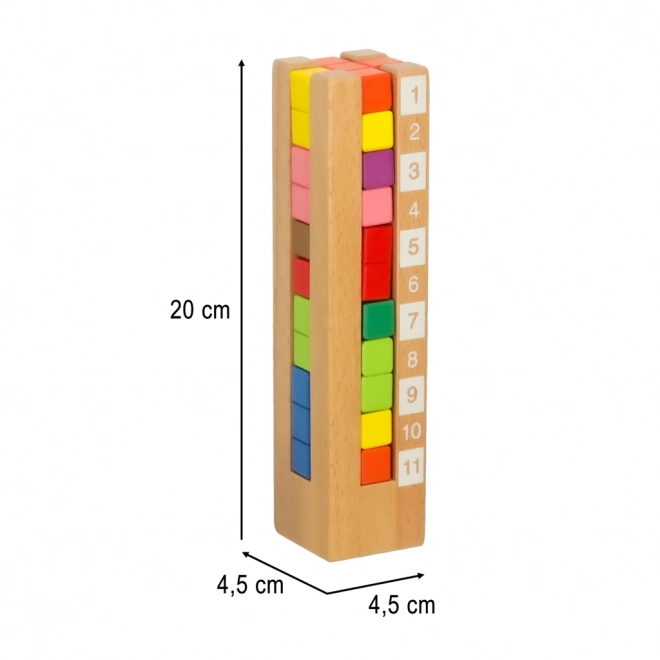 Šarene drvene edukativne kockice Montessori