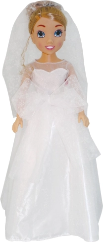 Lutka mladenka 80 cm u elegantnoj vjenčanoj haljini