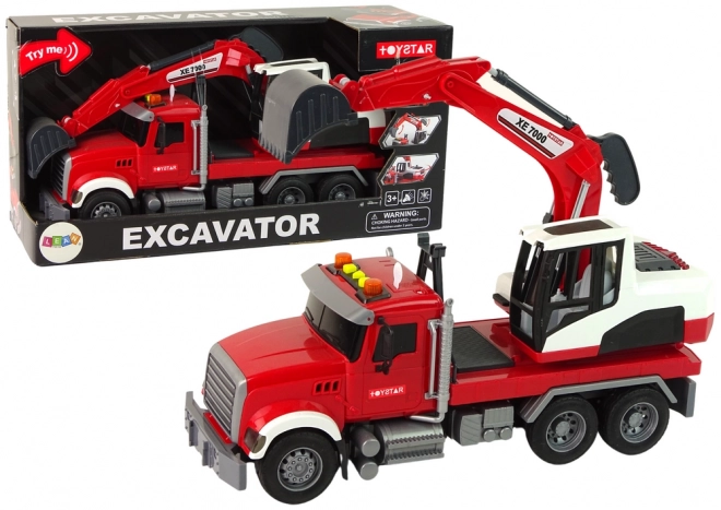 Kamion s bagerom traktor bager zvučna svjetla