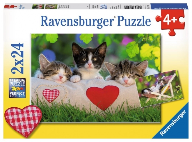 Puzzle 2x24 Mačići