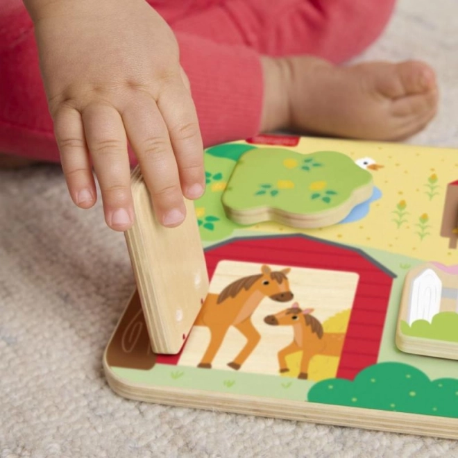Fisher-Price drvena igra skrivača sa životinjama