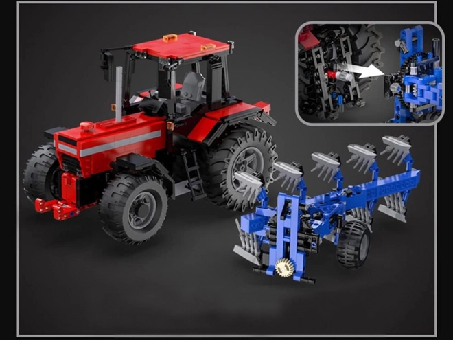 Veliki set blokova 1675-ele 1:17 Traktor + plug na daljinsko upravljanje ZA5251