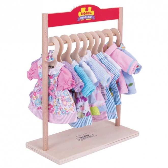 Vješalica za lutke Bigjigs Toys