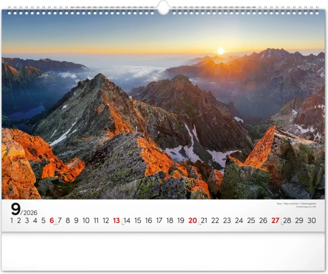 Zidni kalendar Magične Tatre 2026