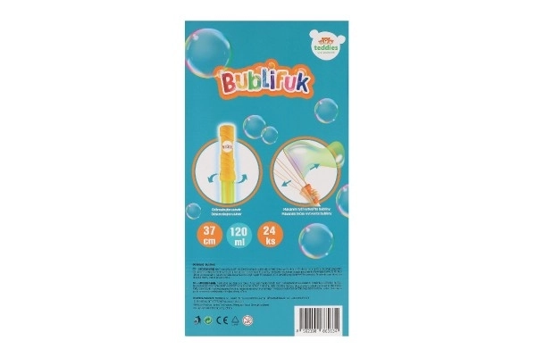 Bublifuk cijev/palica 120 ml 37cm 2 boje 24kom u kutiji