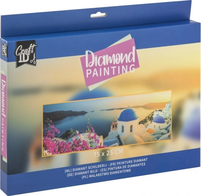 Dijamantno slikanje Santorini 75 × 25 cm