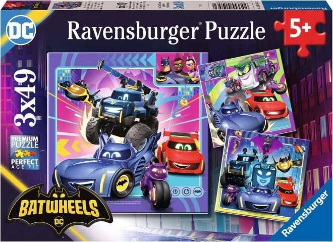 Slagalica RAVENSBURGER Batwheels 3×49 dijelova