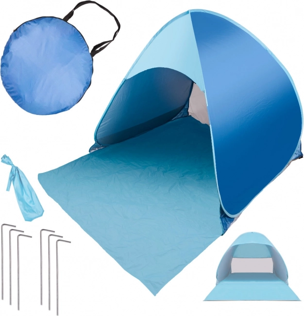 Automatski plažni šator plave boje