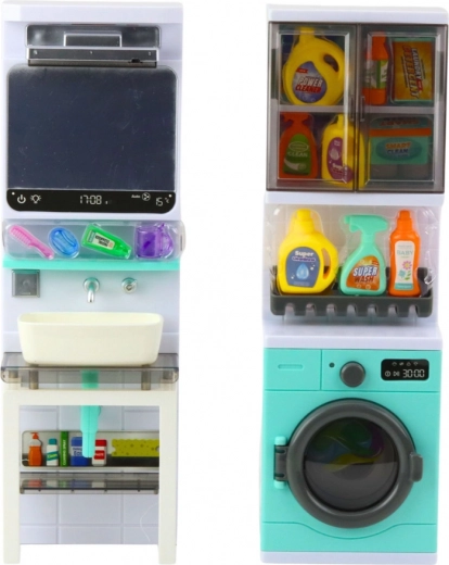 Umivaonik s ogledalom i spremišnim policama