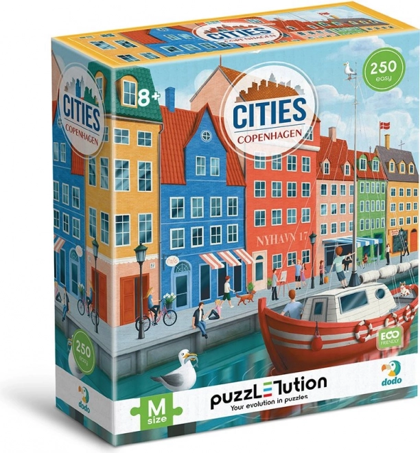 Puzzle DODO Gradovi: Kopenhagen 250 dijelova