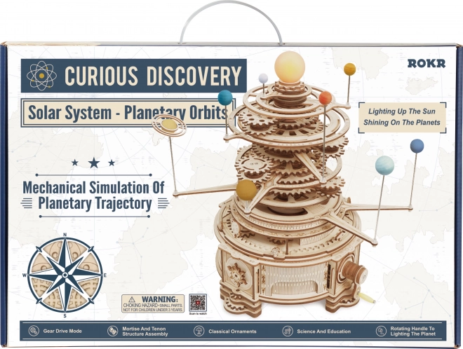 RoboTime 3D drvene mehaničke puzzle Planetarij