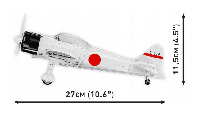 COBI 5729 II WW Mitsubishi A6M2 ZERO-SEN, 1:32, 347 k, 1 f
